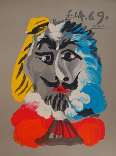 Pablo PICASSO (d’après) - Portraits Imaginaires : Mousquetaire, 1969 - Lithographie signée 2