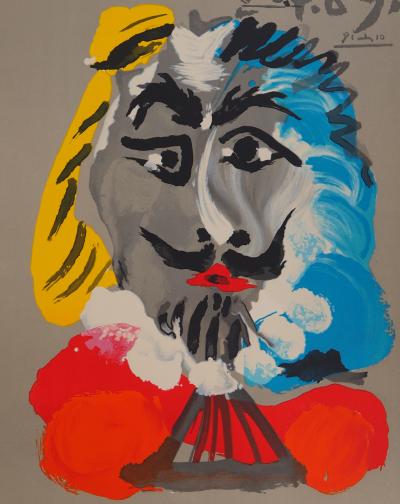 Pablo PICASSO (d’après) - Portraits Imaginaires : Mousquetaire, 1969 - Lithographie signée 2