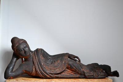 Birmanie, 19ème siècle - Bouddha couché 2