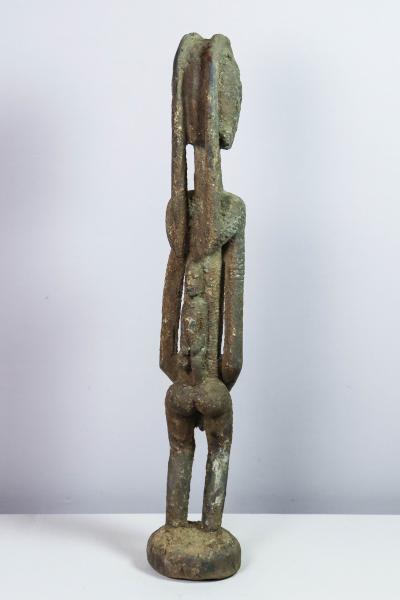 Mali, Dogon - Statue en bois à patine croûteuse 2