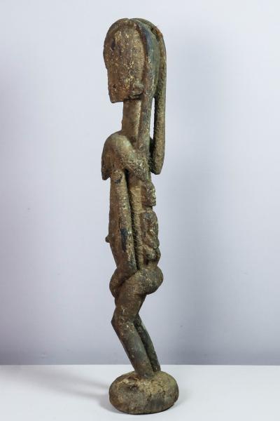Mali, Dogon - Statue en bois à patine croûteuse 2