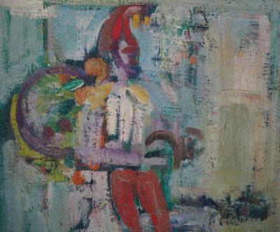Robert SAVARY - Lutin de Noel - Huile sur toile signée 2