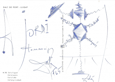 Salvador DALI - Don Quichotte, 1965 - Dessin signé 2