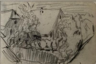 Pierre BONNARD - Paysage - Dessin original 2
