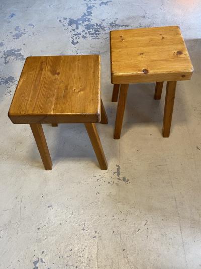 Charlotte PERRIAND - Paire de tabourets 2