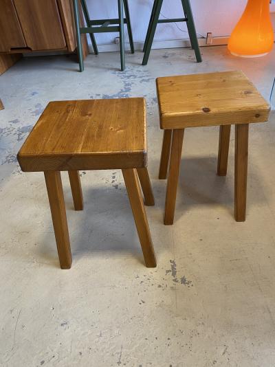 Charlotte PERRIAND - Paire de tabourets 2