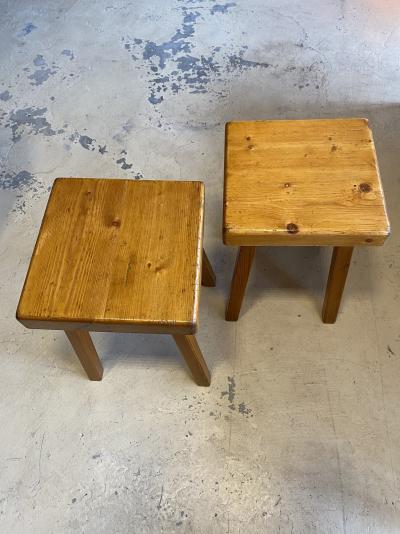 Charlotte PERRIAND - Paire de tabourets 2