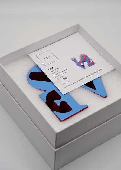 Robert INDIANA (d’après) - Love Blue, 2018 - Sculpture 2