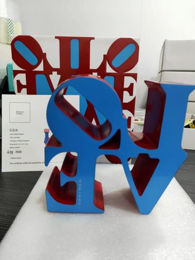 Robert INDIANA (d’après) - Love Blue, 2018 - Sculpture 2