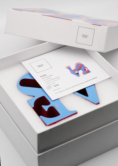 Robert INDIANA (d’après) - Love Blue, 2018 - Sculpture 2