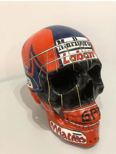 Maxime LHERMET - Skull Gilles Villeneuve, 2016 - Sculpture 2