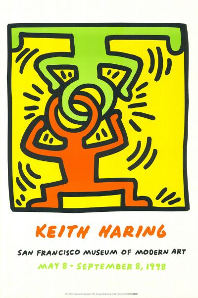 Keith HARING (d’après) - San Francisco Museum, 1998 - Impression offset 2