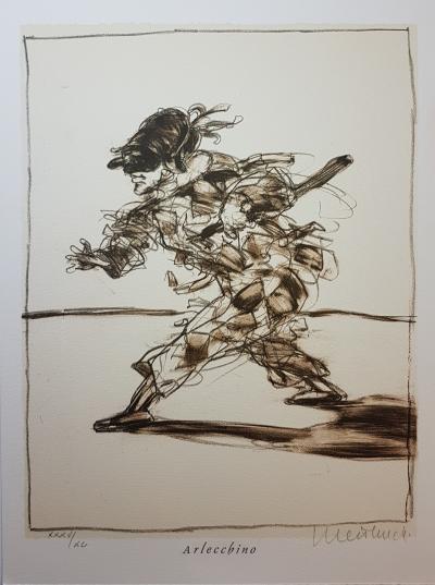 Claude WEISBUCH - Arlecchino- La comedia dell’ Arte - Lithographie originale signée au crayon 2