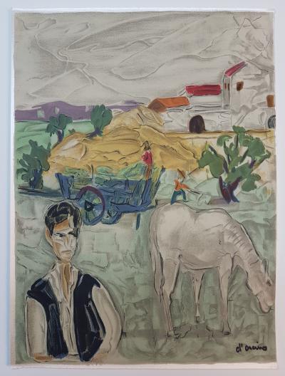 Toussaint Ambrogiani d’ORCINO - L’Arlésienne - Lithographie originale signée au crayon 2