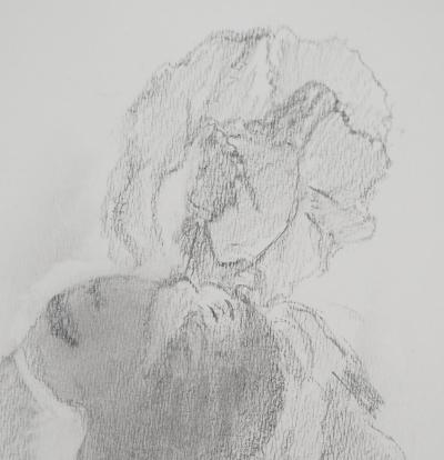 Lily MASSON : Fleuri  - Dessin au crayon original 2