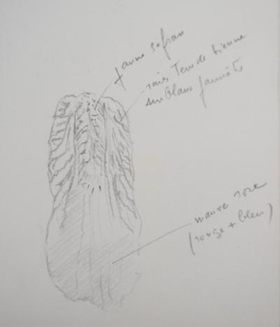 Lily MASSON : Etude de fleurs  - Dessin au crayon original 2