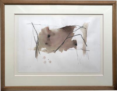 Masahiro KANNO - Composition abstraite, 1991 - Aquarelle 2