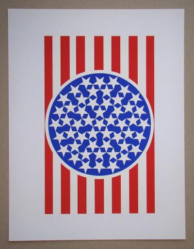 Robert INDIANA - New Glory Banner, 1997 - Sérigraphie originale 2