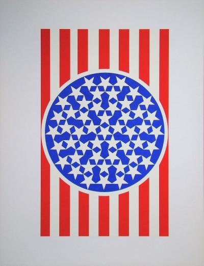 Robert INDIANA - New Glory Banner, 1997 - Sérigraphie originale 2