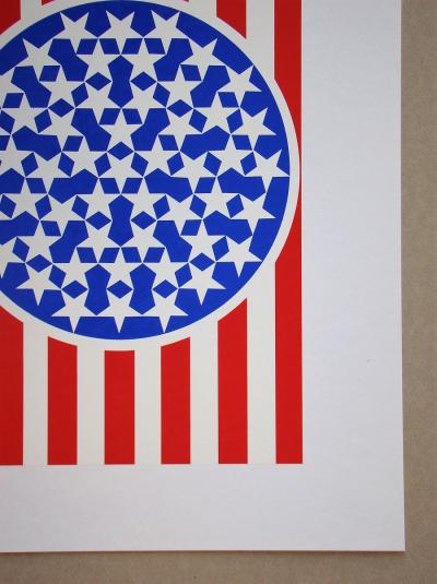 Robert INDIANA - New Glory Banner, 1997 - Sérigraphie originale 2