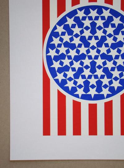 Robert INDIANA - New Glory Banner, 1997 - Sérigraphie originale 2