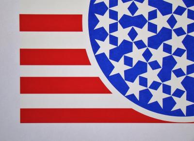 Robert INDIANA - New Glory Banner, 1997 - Sérigraphie originale 2