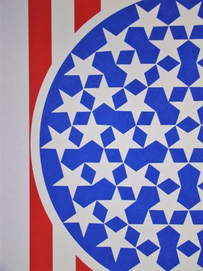 Robert INDIANA - New Glory Banner, 1997 - Sérigraphie originale 2