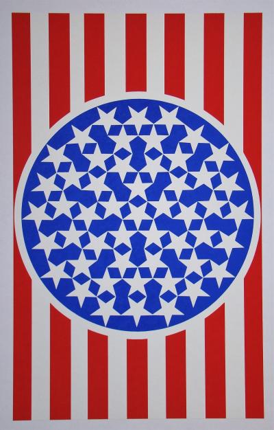 Robert INDIANA - New Glory Banner, 1997 - Sérigraphie originale 2