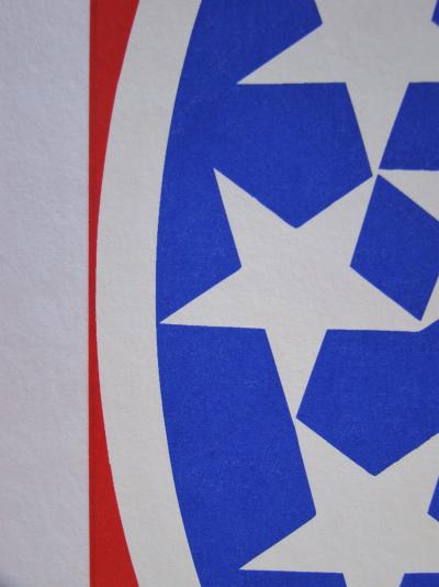 Robert INDIANA - New Glory Banner, 1997 - Sérigraphie originale 2