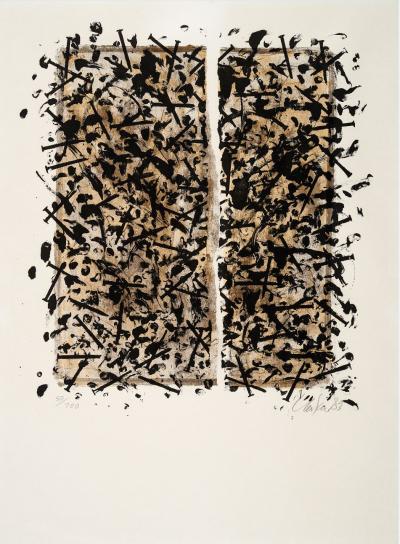 Günther UECKER - Sans Titre - Lithographie signée à la main 2