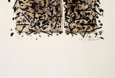 Günther UECKER - Sans Titre - Lithographie signée à la main 2