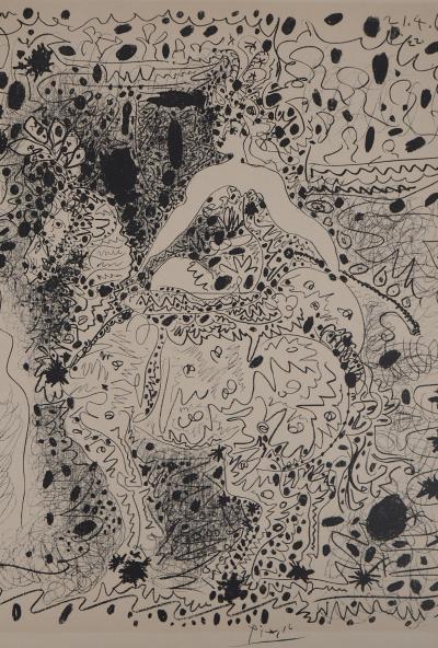 Pablo PICASSO - Écuyère et clown - Lithographie originale signée 2