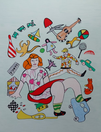 Niki de SAINT-PHALLE - Les Jouets, 1995 - Lithographie originale signée au crayon 2