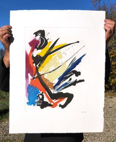 Jean MIOTTE - Composition I - Gravure originale signée au crayon 2