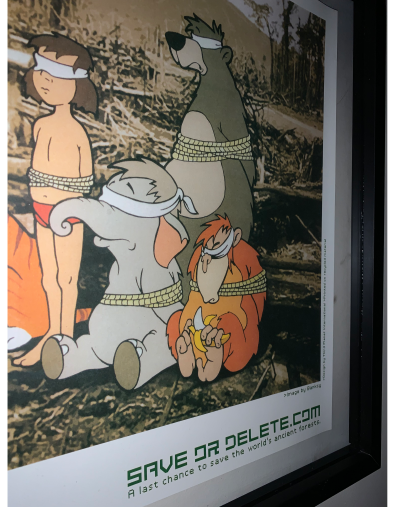Banksy (d’après) - Greenpeace Save Or Delete, 2002 - Set poster & stickers 2