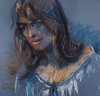 Jean HELION - Portrait de femme, 1973 - Dessin signé 2