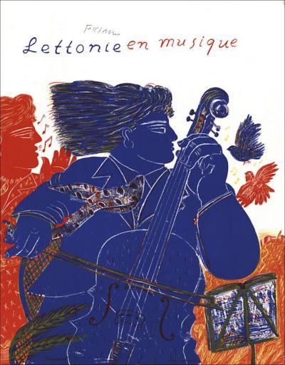 Alexandre FASSIANOS  -  Latvia in music, 1990 -  Lithography 2