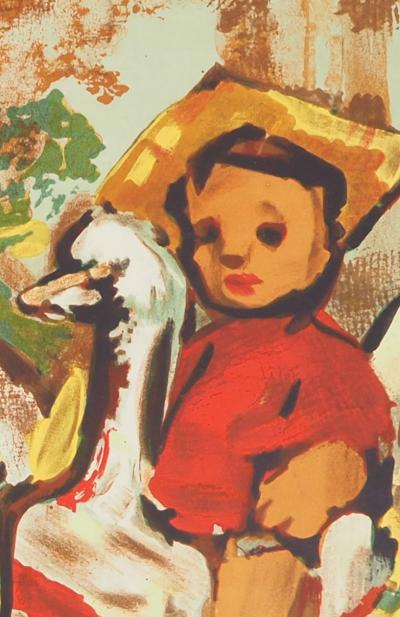 Henry Maurice D’ANTY : Les petits cavaliers - Lithographie originale signée au crayon 2
