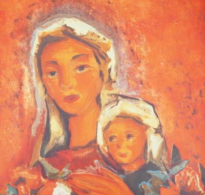 Henry Maurice D’ANTY : Mère et enfant - Lithographie originale signée au crayon 2