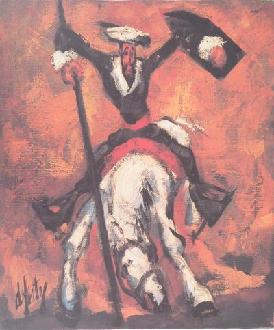 Henry Maurice D’ANTY : Don Quichotte - Lithographie originale signée 2
