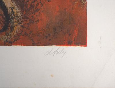 Henry Maurice D’ANTY : Coq fauviste - Lithographie originale signée au crayon 2