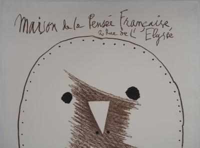 Pablo PICASSO - Visage pour Madoura, 1958 - Lithographie originale signée 2