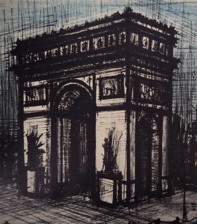 Bernard BUFFET - L’arc de Triomphe - Héliogravure signée 2