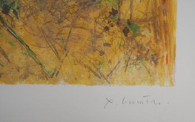 Jean COMMERE : Lanobre, Château de Val, 1981 - Lithographie originale signée au crayon 2