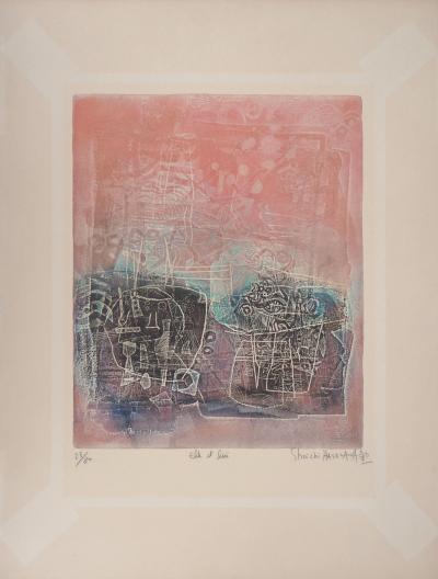 Shoichi HASEGAWA : Elle et lui, 1977 - Gravure originale signée au crayon 2