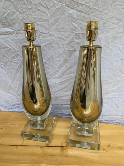 Alberto Doña - Paire de lampes, vers 1980 2