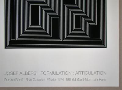 Josef ALBERS - Formulation : Articulation, 1974 - Plaque originale d’exposition 2