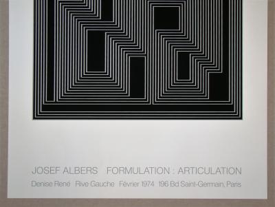 Josef ALBERS - Formulation : Articulation, 1974 - Plaque originale d’exposition 2