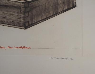 Titus CARMEL: Codex, 1972 - Original signed etching 2