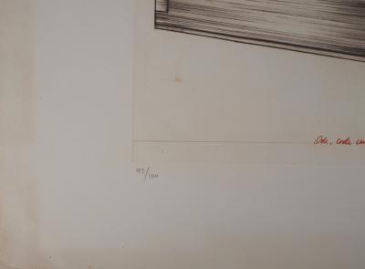 Titus CARMEL: Codex, 1972 - Original signed etching 2